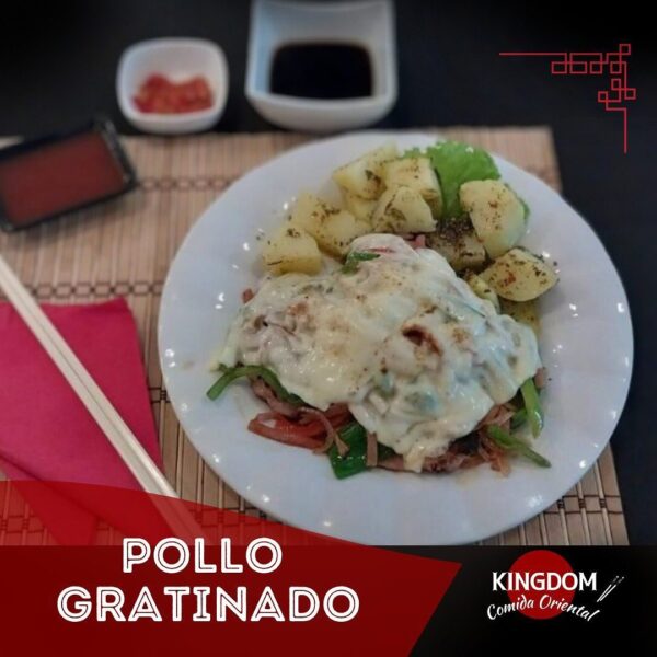 43. Pollo Gratinado Con Papas Naturales