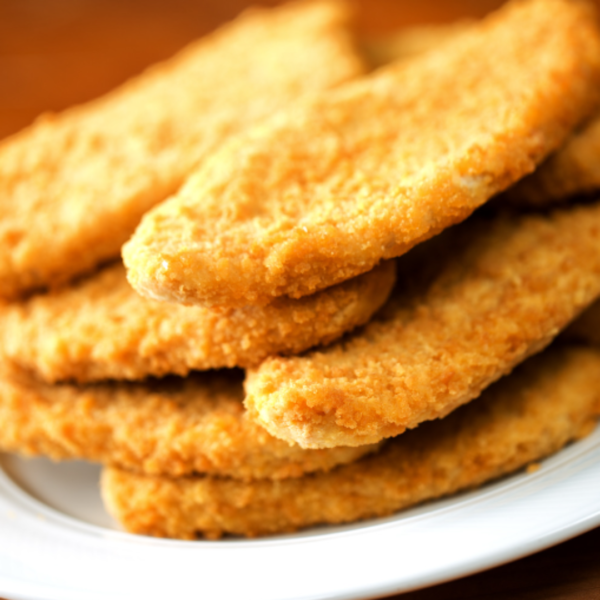 E- Milanesa de carne + arroz frito + postre